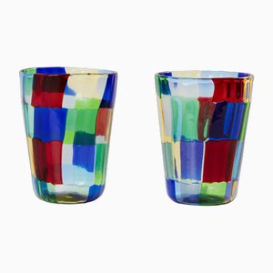 Italian Murano Glass Tumblers, 1980s, Set of 6-YJA-1763612