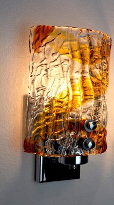 Italian Murano Glass Wall Lights from Mazzega, 1970s-EJE-1170103