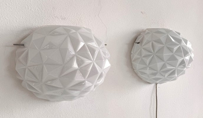 Italian Murano Glass Wall Sconces in Modern Geometric Shape, 1990s, Set of 2-VNE-2042190