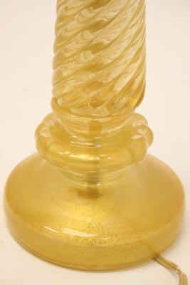 Italian Murano Golden Twisted Lamp Base-EZZ-704253