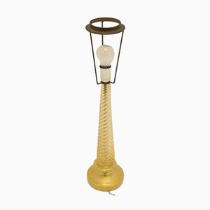 Italian Murano Golden Twisted Lamp Base-EZZ-704253