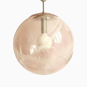 Italian Murano Onde Sphere Ceiling Lamp by Lino Tagliapietra, 1970s-HUY-1228765