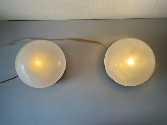 Italian Mushroom Table Lamps in Murano Glass by Venini, 1970s, Set of 2-RDS-1420007