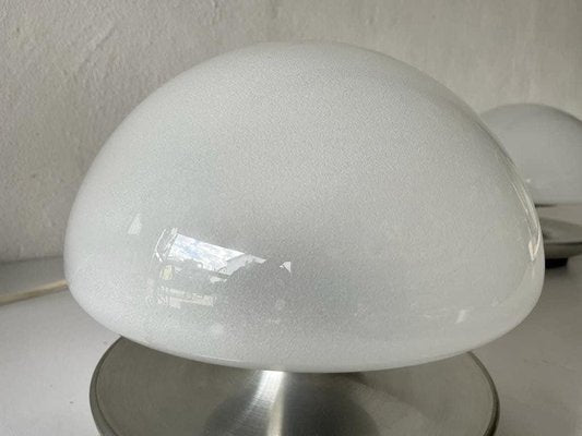 Italian Mushroom Table Lamps in Murano Glass by Venini, 1970s, Set of 2-RDS-1420007