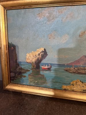 Italian Navy, Early 1900s, Oil Painting, Framed-UAI-2023505