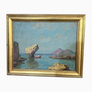 Italian Navy, Early 1900s, Oil Painting, Framed-UAI-2023505