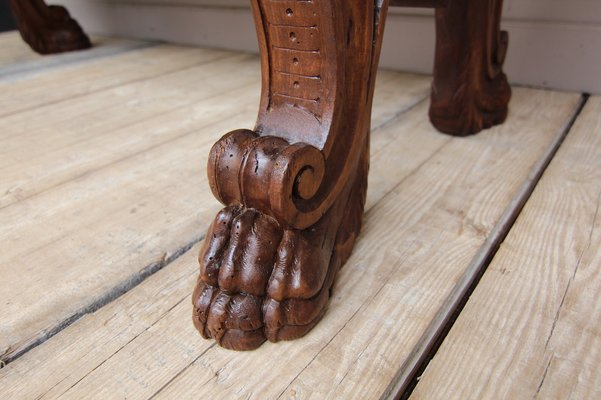 Italian Neo-Renaissance Desk in Walnut, 19th Century-TAT-980077