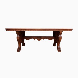 Italian Neo-Renaissance Desk in Walnut, 19th Century-TAT-980077