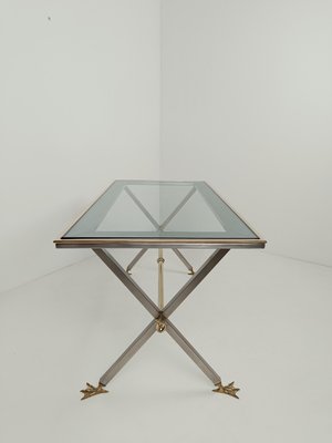 Italian Neoclassical Desk in Metal and Brass attributed to Banci Firenze, 1970s-UIW-2021032