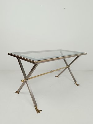 Italian Neoclassical Desk in Metal and Brass attributed to Banci Firenze, 1970s-UIW-2021032