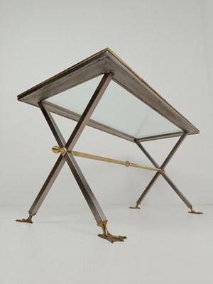 Italian Neoclassical Desk in Metal and Brass attributed to Banci Firenze, 1970s-UIW-2021032