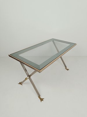 Italian Neoclassical Desk in Metal and Brass attributed to Banci Firenze, 1970s-UIW-2021032