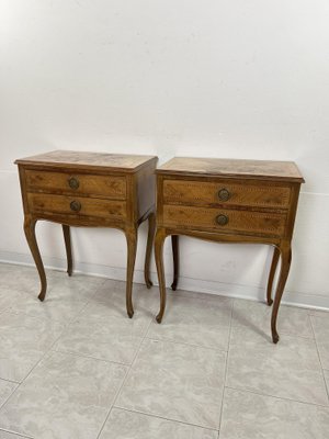 Italian Neoclassical Style Bedside Tables, 1950s, Set of 2-YST-2020696