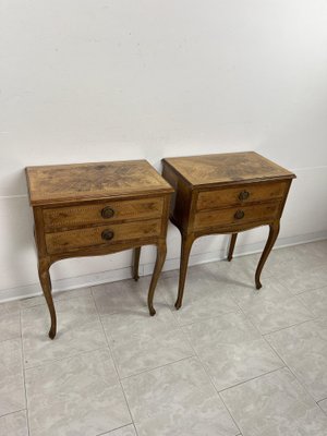 Italian Neoclassical Style Bedside Tables, 1950s, Set of 2-YST-2020696