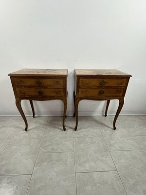 Italian Neoclassical Style Bedside Tables, 1950s, Set of 2-YST-2020696