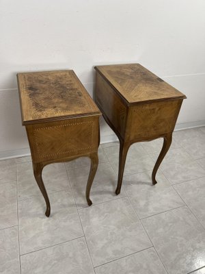 Italian Neoclassical Style Bedside Tables, 1950s, Set of 2-YST-2020696