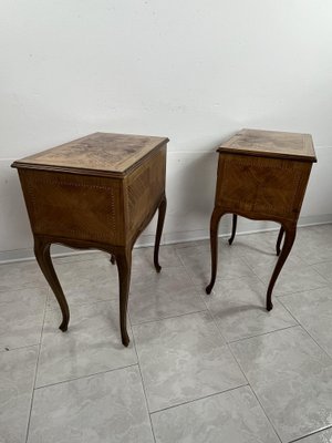 Italian Neoclassical Style Bedside Tables, 1950s, Set of 2-YST-2020696