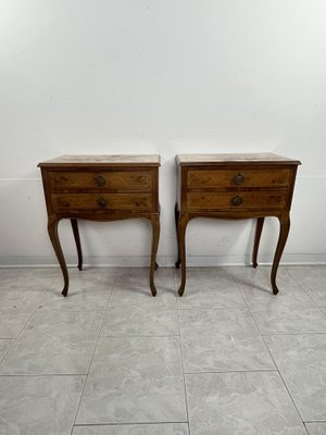 Italian Neoclassical Style Bedside Tables, 1950s, Set of 2-YST-2020696