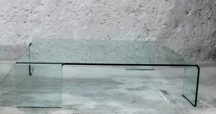 Italian Neutra Glass Coffee Table by Rodolfo Dordoni for Fiam, 1990s-YUW-1776395