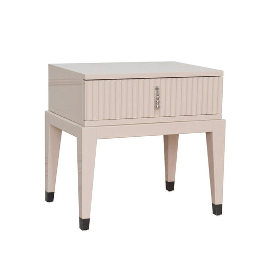 Italian Nightstand in Cappuccino High Gloss Laquered Finish from Kabinet