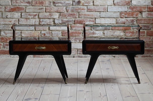 Italian Nightstands in the Style of Paolo Buffa, 1950s, Set of 2-MJR-883433