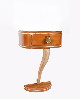 Italian Nightstands in Wood, 1930s, Set of 2-JDR-1393028