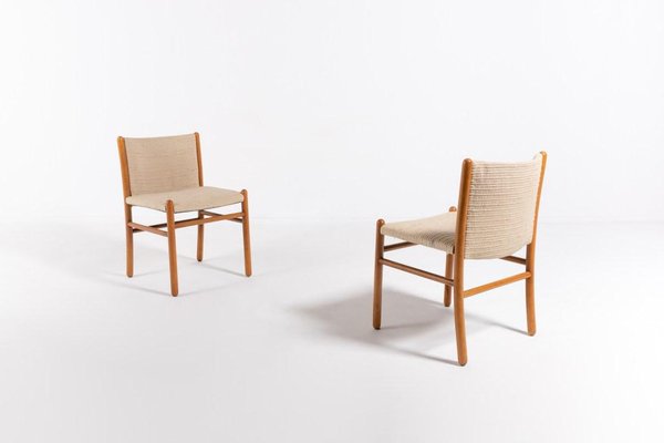 Italian Nuela Chairs by Gianfranco Frattini for Lema SPA, Italy, 1970s, Set of 5-KMC-1349190