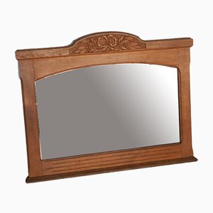 Italian Oak Mirror, 1920s-WWQ-568623