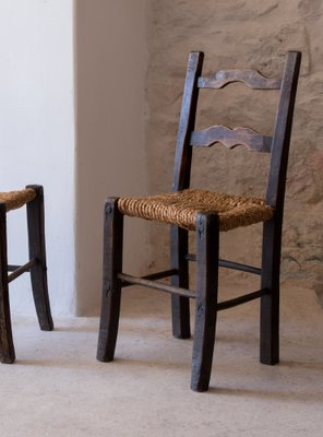 Italian Occasional Stained Chairs, 1800s, Set of 2-PPI-1798275