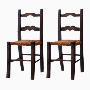 Italian Occasional Stained Chairs, 1800s, Set of 2-PPI-1798275