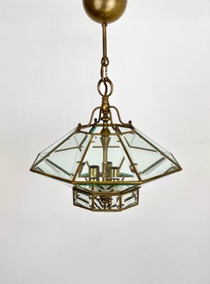 Italian Octagonal Diamond-Shaped Chandelier in Fontana Arte Style-LYQ-1171668