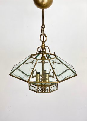 Italian Octagonal Diamond-Shaped Chandelier in Fontana Arte Style-LYQ-1171668