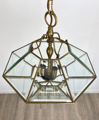 Italian Octagonal Diamond-Shaped Chandelier in Fontana Arte Style-LYQ-1171668