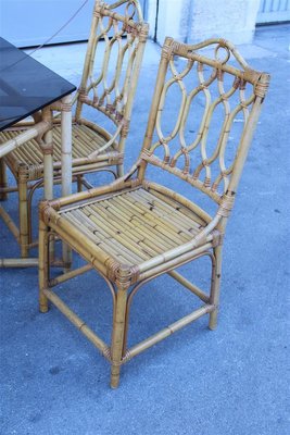 Italian Octagonal Dining Table & Chairs Set, 1950s, Set of 7-EH-699728