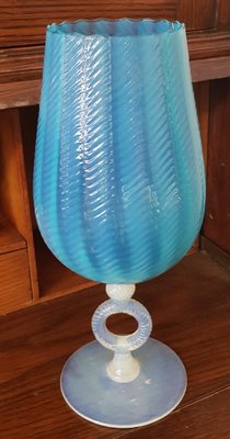 Italian Opalescent Glass Art Vase, 1950s-QDP-590698