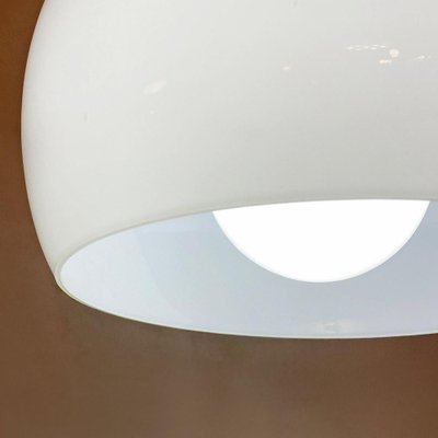 Italian Opaline Glass & Metal Omega Ceiling Light by Magisretti for Artemide, 1962-GDD-1210032