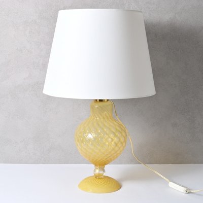 Italian Opaline Murano Glass Table Lamp, 1960s-IXK-879128