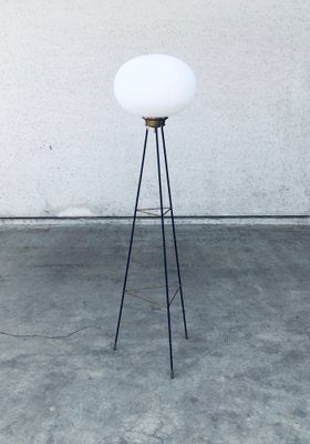 Italian Opaline Tripod Floor Lamp, 1950s-RQV-1709052