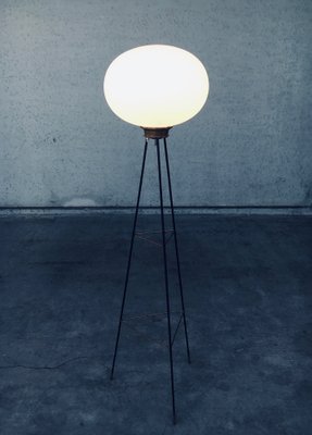 Italian Opaline Tripod Floor Lamp, 1950s-RQV-1709052