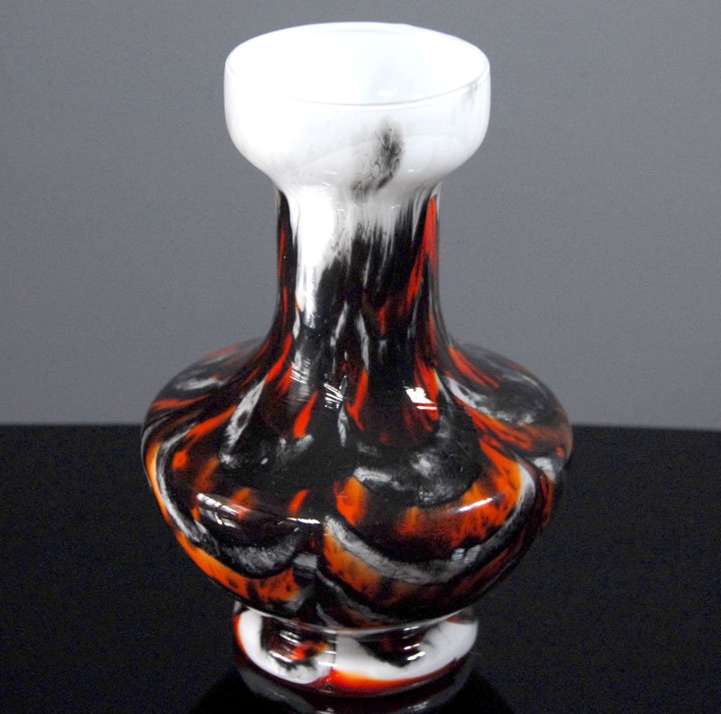 Italian Opaline Vase from Stelvia, 1960s