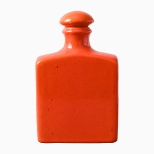 Italian Orange Ceramic Decanter from Baldelli, 1960s-IXK-1818282