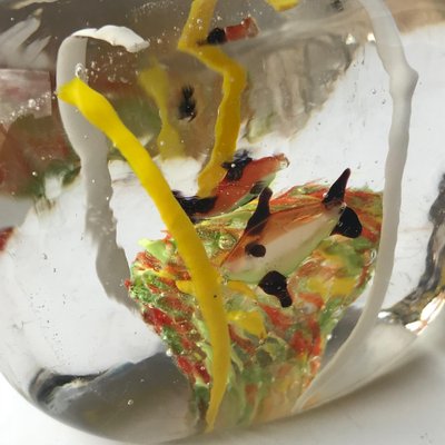 Italian Orange Gold Art Glass Fish Sculpture from Cenedese-JDR-1126306