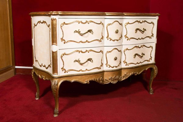 Italian Painted and Gilded Commode, 1950s-WFS-744748