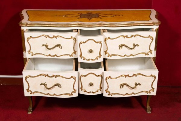 Italian Painted and Gilded Commode, 1950s-WFS-744748