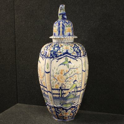 Italian Painted Ceramic Vase-RP-821568