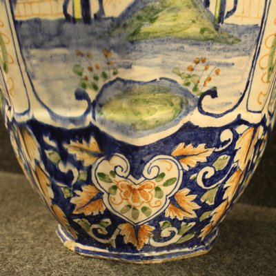 Italian Painted Ceramic Vase-RP-821568