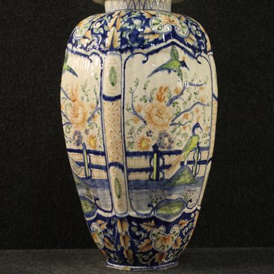 Italian Painted Ceramic Vase-RP-821568