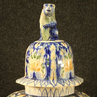 Italian Painted Ceramic Vase-RP-821568