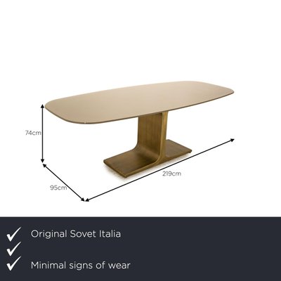 Italian Palace Shaped Glass Dining Table-RQW-1808170