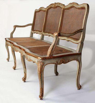 Italian Parcel-Gilt and Painted Canape or Sofa, 18th-Century-MBH-1031606